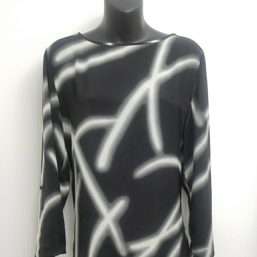 CHICO'S BLOUSE LONG SLEEVE SZ 0